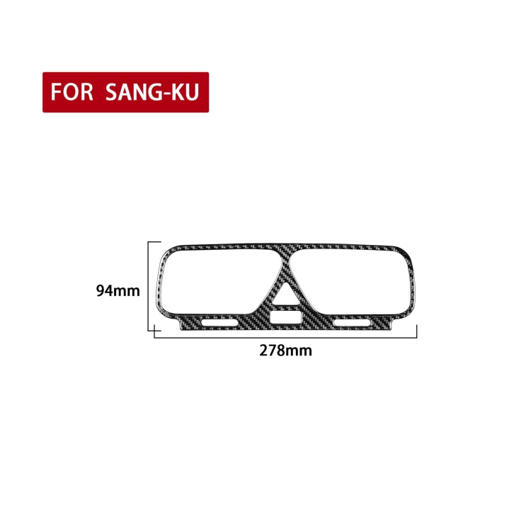 Carbon Fibre Decorative Air Outlet Frame Sticker for Volkswagen Scirocco (2009-2016) - Universal Fit for Left & Right Drive