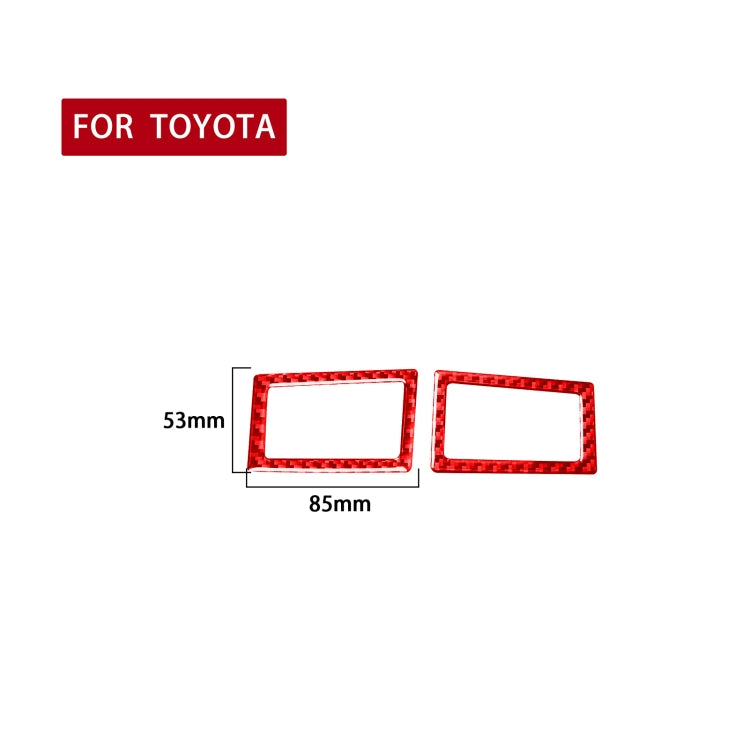 Carbon Fibre Dashboard Air Vent Stickers for Toyota Corolla (2014-2018) - 2 Piece Set