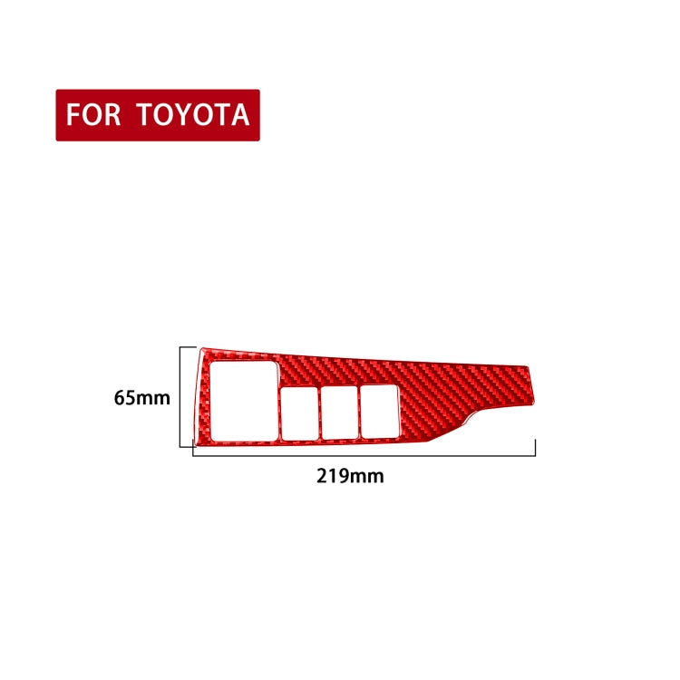 Carbon Fibre Headlight Switch Trim Sticker for Toyota Corolla (2014-2018) - Left Hand Drive