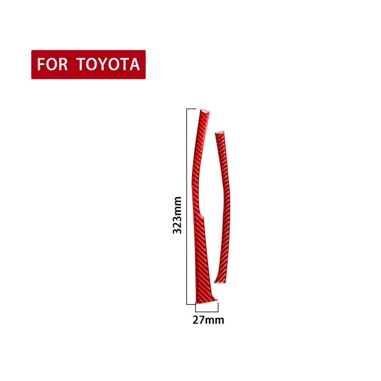 Carbon Fibre Gear Side Accent Stickers – 2 Piece Set for Toyota Corolla (2014-2018) Left Drive