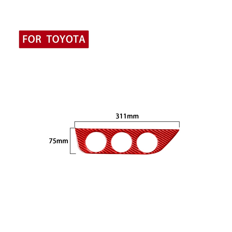 Carbon Fibre Air Conditioning Switch Panel Sticker for Toyota Corolla (2014-2018, Left Drive)