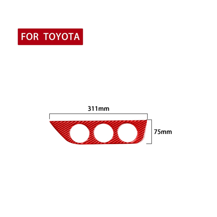 Carbon Fibre Decorative Sticker for Toyota Corolla 2014-2018 Air Conditioning Switch Panel (Right Drive)