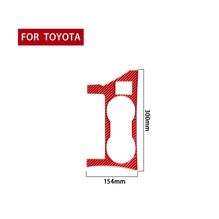 Carbon Fibre Cup Holder Trim Sticker for Toyota Corolla (2014-2018, Left Drive)