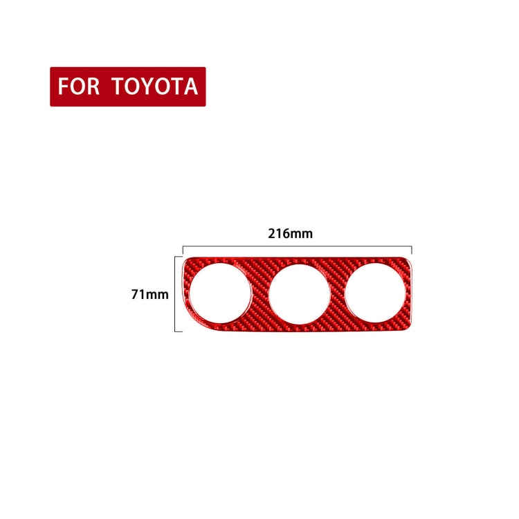 Carbon Fibre Decorative Sticker for Toyota Corolla Air Conditioning Switch Panel (2014-2018, Right Drive)