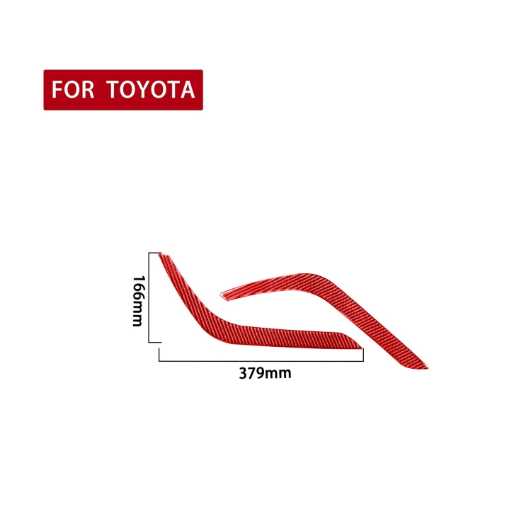 2 PCS / Set Carbon Fiber Car Headlight Eyebrow Decorative Sticker for Toyota Tundra 2014-2018,Left and Right Drive Universal