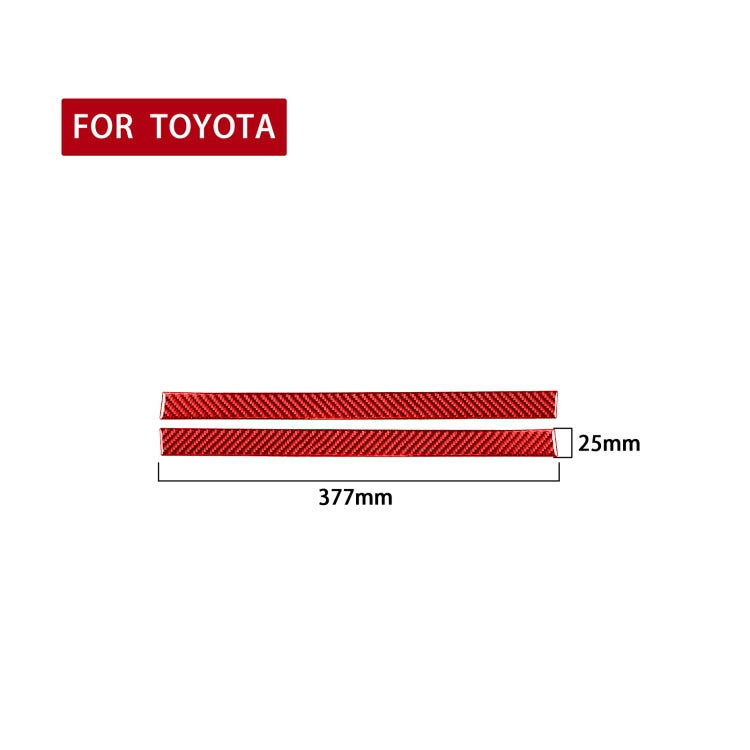 2 PCS / Set Carbon Fiber Car Rearview Mirror Anti Chafing Strip Decorative Sticker for Toyota Tundra 2014-2018,Left and Right Drive Universal