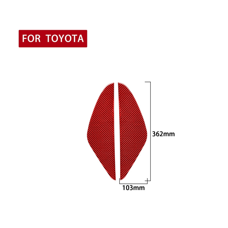 Carbon Fibre Decorative Anti-Collision Stickers for Toyota Tundra 2014-2018 - 2 Piece Set