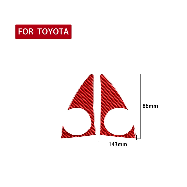 Set of 2 Carbon Fibre Decorative Stickers for Toyota Tundra A-Pillar Speakers (2014-2018)