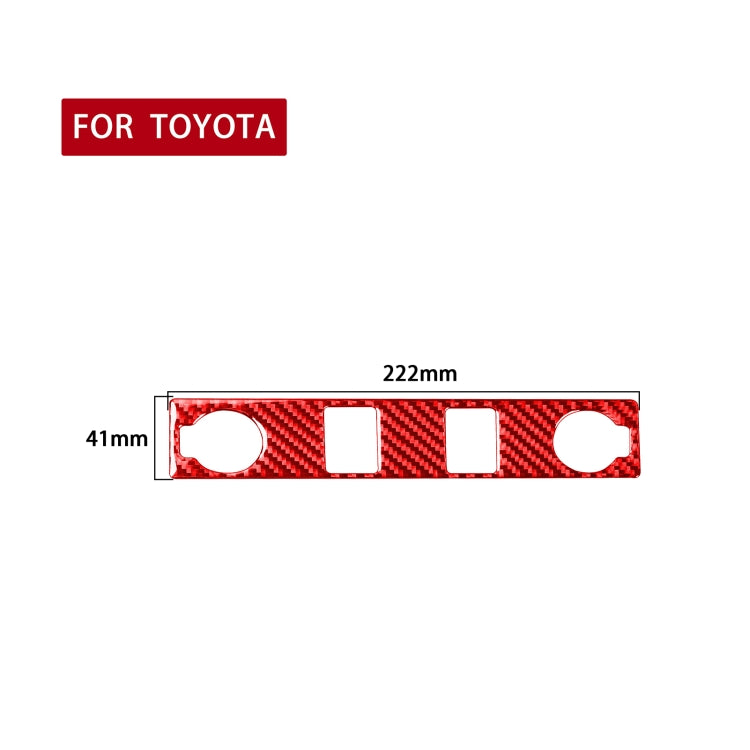 Carbon Fibre Decorative Sticker for Toyota Tundra Cigarette Lighter Switch (2014-2018) - Universal Fit