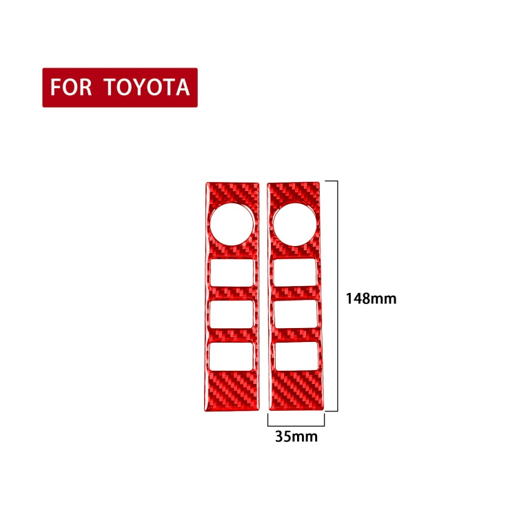 Carbon Fibre Decorative Stickers for Toyota Tundra Volume Switch - 2 Piece Set (2014-2018)