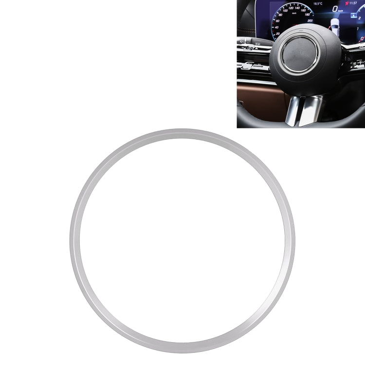 Elegant Metal Steering Wheel Trim Ring for Mercedes-Benz - 7.2cm Inner Diameter