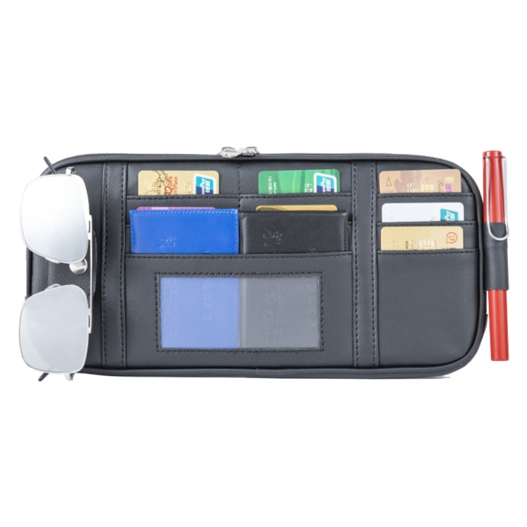 Versatile Car Visor Organiser: Stylish Clip Holder for Cards, Glasses, and Bills