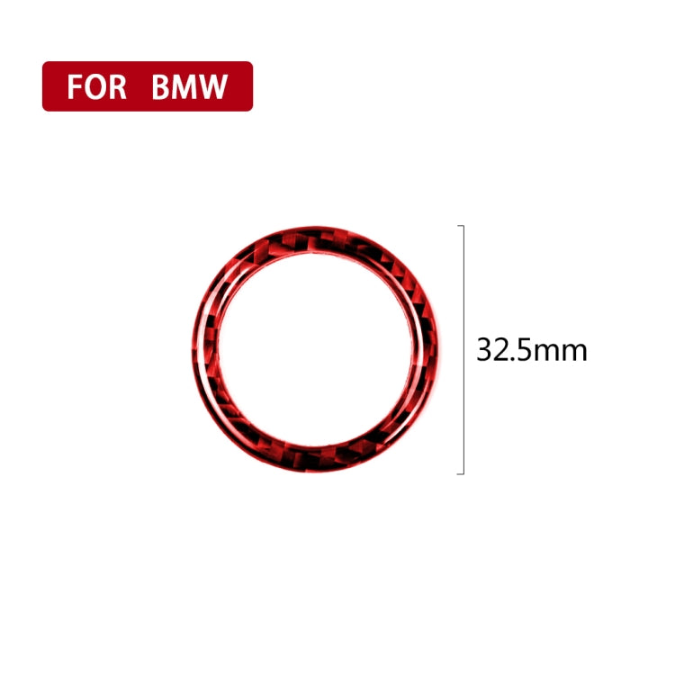 Carbon Fibre One-Button Start Decorative Sticker for BMW 3 Series E90 – Left and Right Drive Upgrade