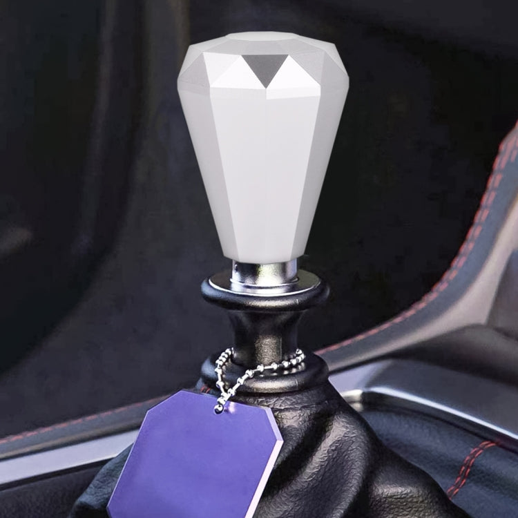 Luxurious Diamond-Shaped Metal Gear Stick Knob for Cars
