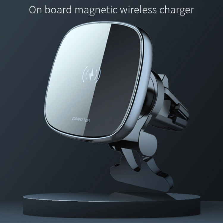 15W Magnetic Wireless Car Charging Stand for Mobile Devices