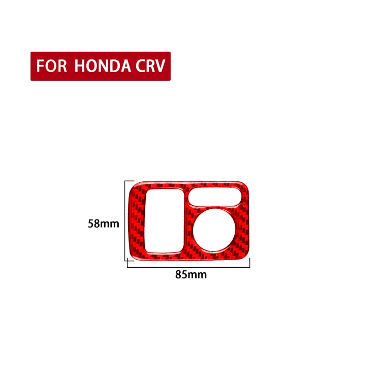Carbon Fibre Decorative Sticker for Honda CRV 2007-2011 Rear Mirror Adjustment Switch Frame - Left Drive