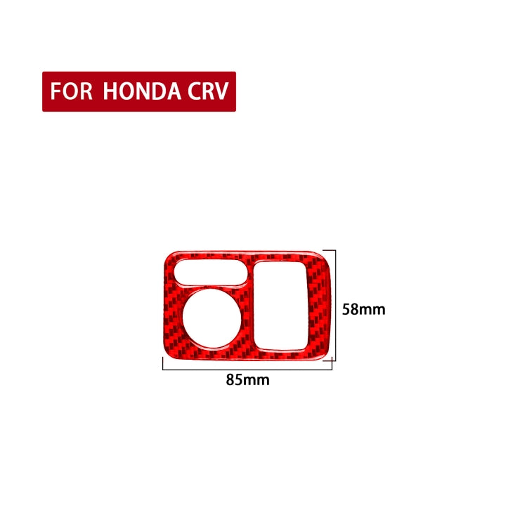 Carbon Fibre Decorative Sticker for Honda CR-V 2007-2011 Rear Mirror Adjustment Switch Frame