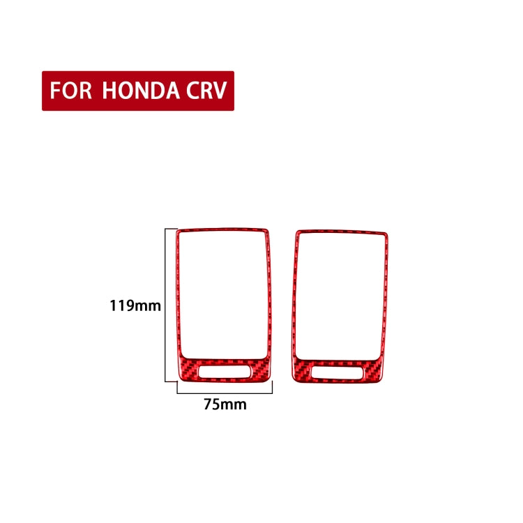 Carbon Fibre Decorative Air Outlet Stickers for Honda CRV 2007-2011 - 2 Piece Set
