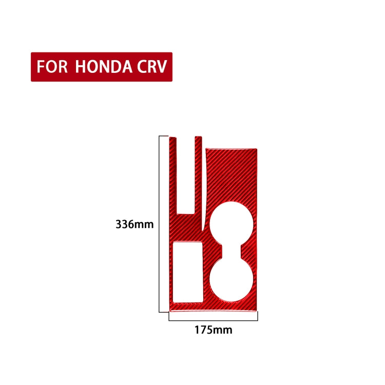 Carbon Fibre Decorative Cup Holder Panel Sticker for Honda CRV 2007-2011, Left Drive