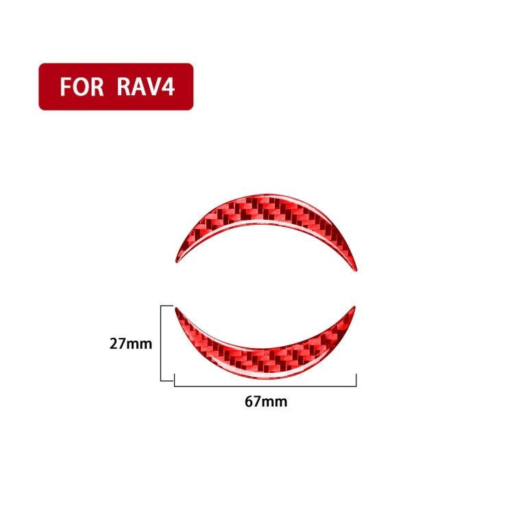 Carbon Fibre Steering Wheel Emblem Sticker for Toyota RAV4 (2006-2013) - Stylish Interior Upgrade