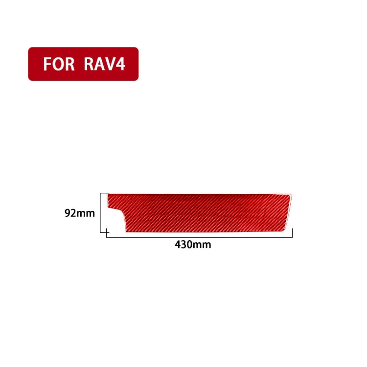 Carbon Fibre Decorative Control Panel Sticker for Toyota RAV4 (2006-2013) - Left Hand Drive
