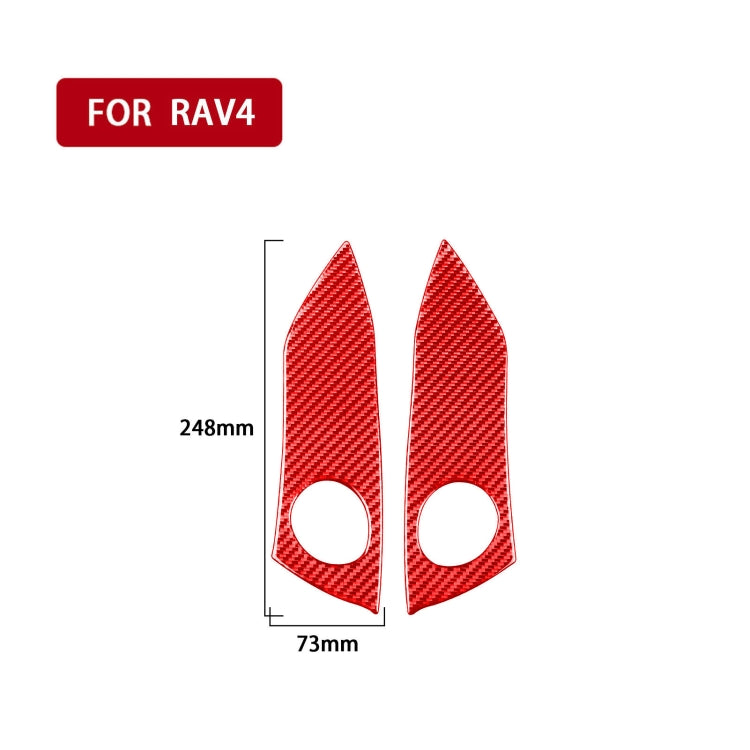 Carbon Fibre Warning Light Switch Panel Sticker for Toyota RAV4 (2006-2013) - Stylish Upgrade for Left and Right Drive Vehicles