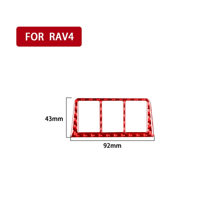 Carbon Fibre Headlight Switch Trim for Toyota RAV4 (2006-2013) - Stylish Decorative Upgrade for Left and Right Drive