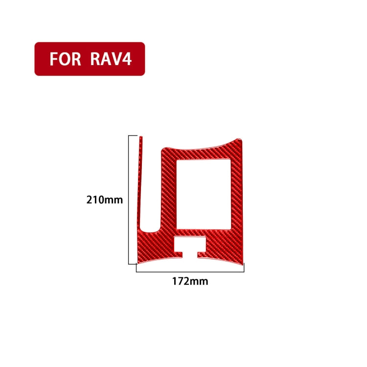 Toyota RAV4 Carbon Fibre Handbrake Panel Trim Sticker (2006-2013, Left Drive)