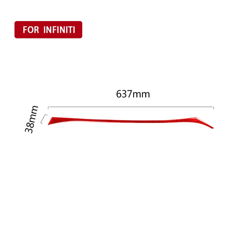 Infiniti Q50 2014-2020 Carbon Fibre Right Side Dashboard Accent Sticker