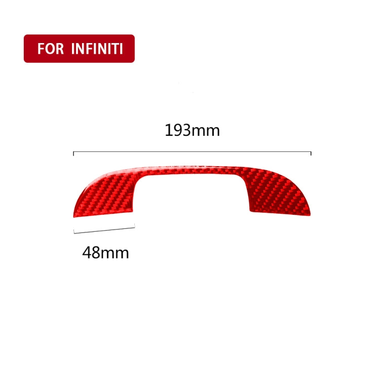 Infiniti Q50 Carbon Fibre Armrest Box Trim Sticker (2014-2020) - Stylish Upgrade for Left & Right Drive Models