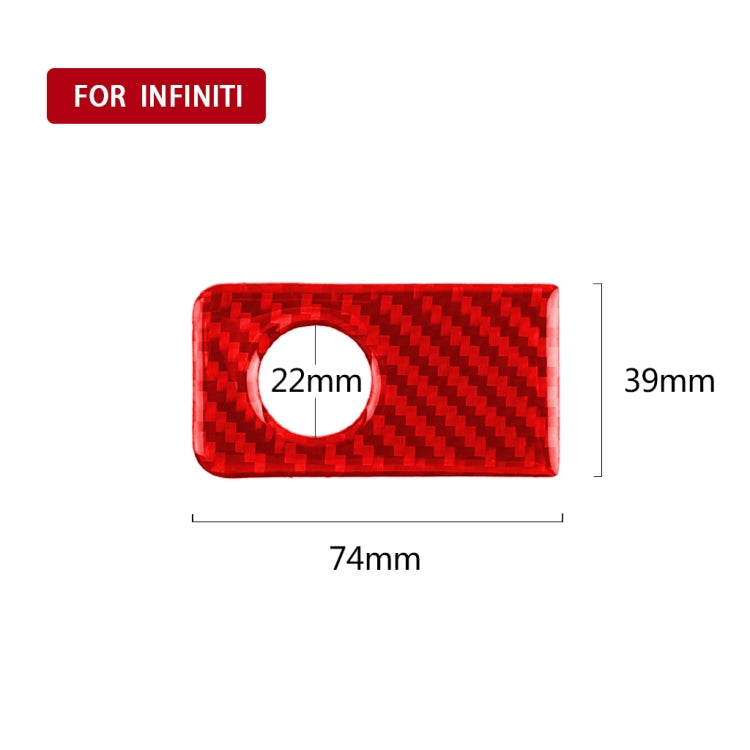 Carbon Fibre Decorative Sticker for Front Passenger Seat Handle – Infiniti Q50 (2014-2020) Left Drive