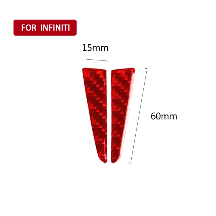 Carbon Fibre Steering Wheel Accent Sticker for Infiniti Q50 (2014-2020)