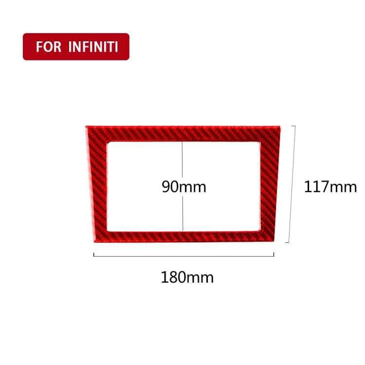 Carbon Fibre Navigation Frame Decal for Infiniti Q50 (2014-2020) - Left & Right Drive