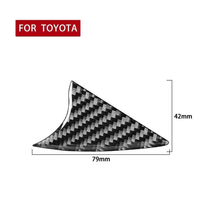 Carbon Fibre Air Con Switch Decorative Sticker for Toyota Highlander 2014-2019, Left Drive