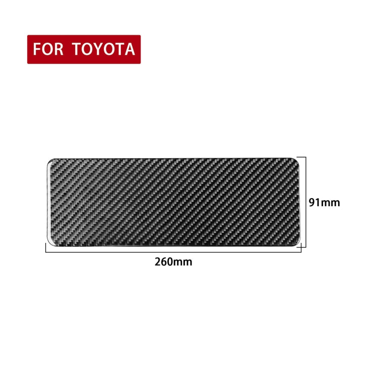 Carbon Fibre Steering Wheel Lower Panel Trim Sticker for Toyota Highlander 2014-2019, Left Drive