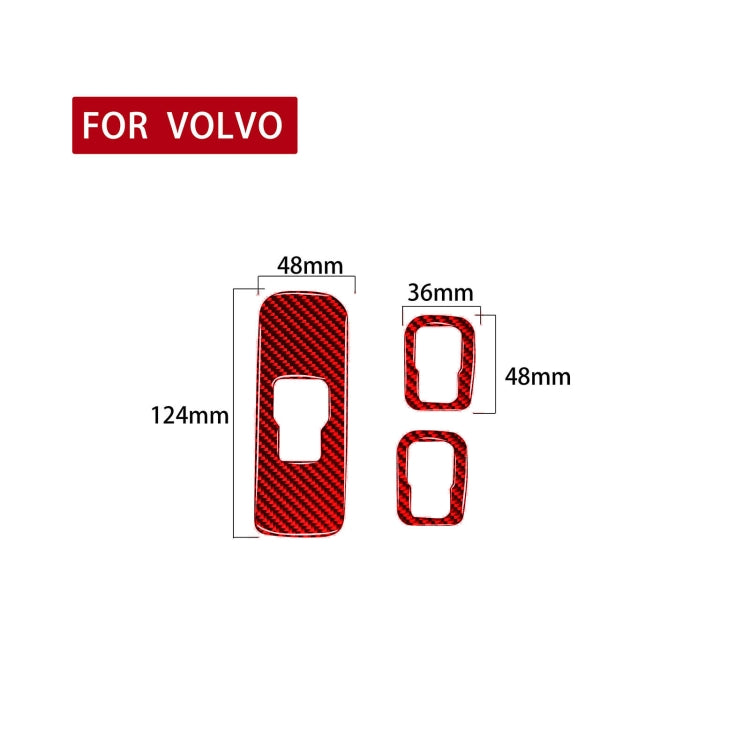 Carbon Fibre Window Lift Button Sticker for Volvo V60 & S60 (2010-2017) - Right Drive Customisation