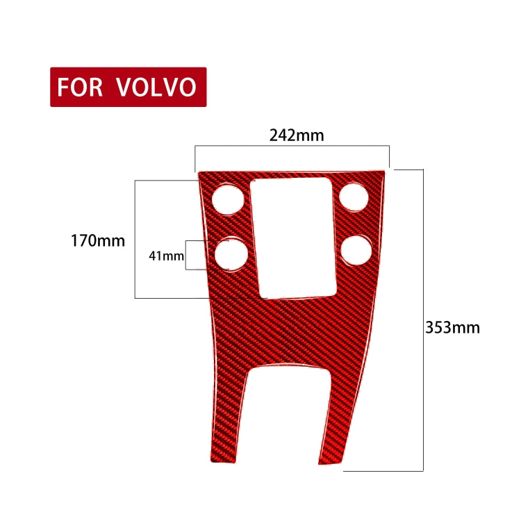 Volvo V60 Carbon Fibre Central Control Panel Trim Sticker (2010-2017) – Right-Hand Drive