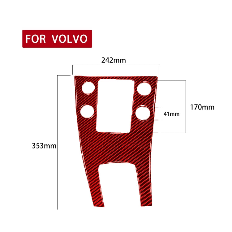 Volvo V60 Carbon Fibre Centre Control Panel Trim Sticker (2010-2017) - Left Hand Drive