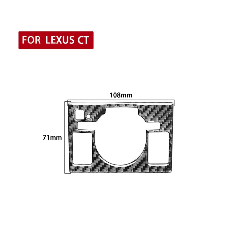 Lexus CT 2011-2017 Carbon Fibre Dash Panel Décor Sticker – Right-Hand Drive