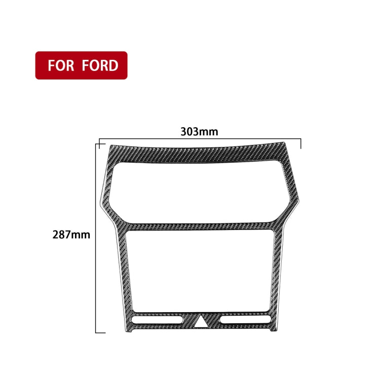 Carbon Fibre Decorative Navigation Panel Sticker for Ford Explorer 2016-2019, Left-Hand Drive