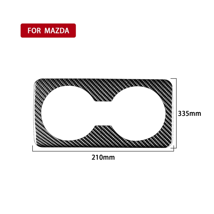Mazda 3 Axela 2020 Carbon Fibre Rear Cup Holder Sticker - Left & Right Drive Custom Decor
