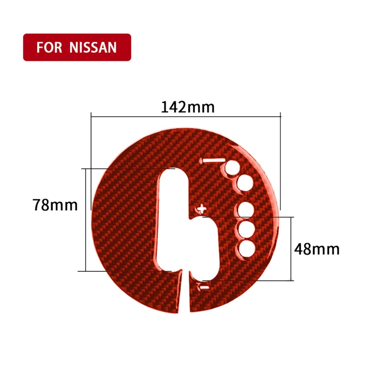 Nissan 370Z / Z34 2009- Carbon Fibre Automatic Gear Panel Trim Sticker for Right-Hand Drive Vehicles
