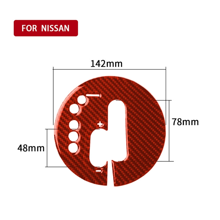 Nissan 370Z Carbon Fibre Gear Shift Panel Decor Sticker - Left Drive (2009 onwards)