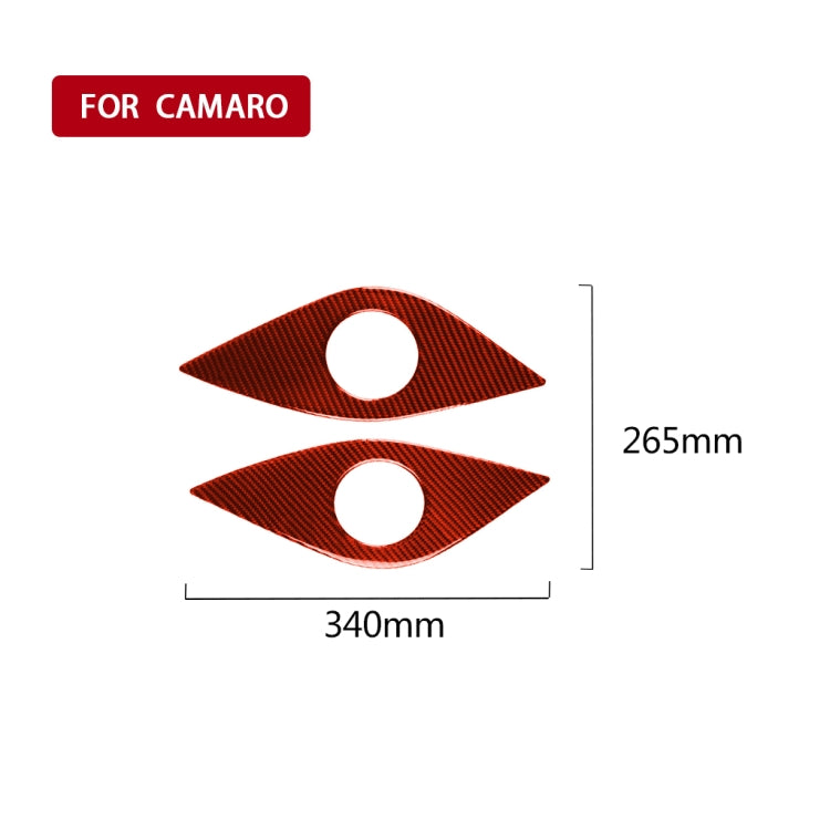 Carbon Fibre Decorative Rear Horn Stickers for Chevrolet Camaro 2017-2019 - Universal Fit for Left and Right Drive