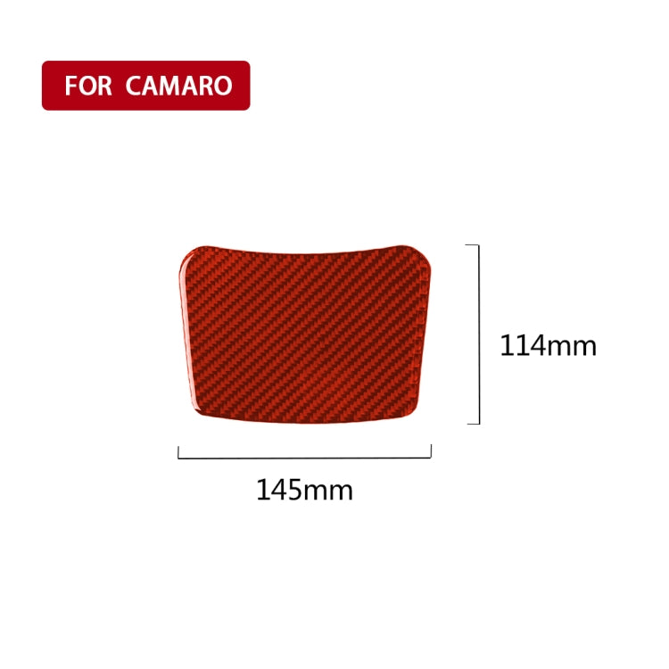 Carbon Fibre Rear Storage Box Decorative Decal for Chevrolet Camaro 2017-2019, Universal Fit for Left and Right Drive