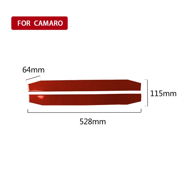 Carbon Fibre Welcome Pedal Decorative Sticker for Chevrolet Camaro 2017-2019, Universal Fit for Left and Right Drive