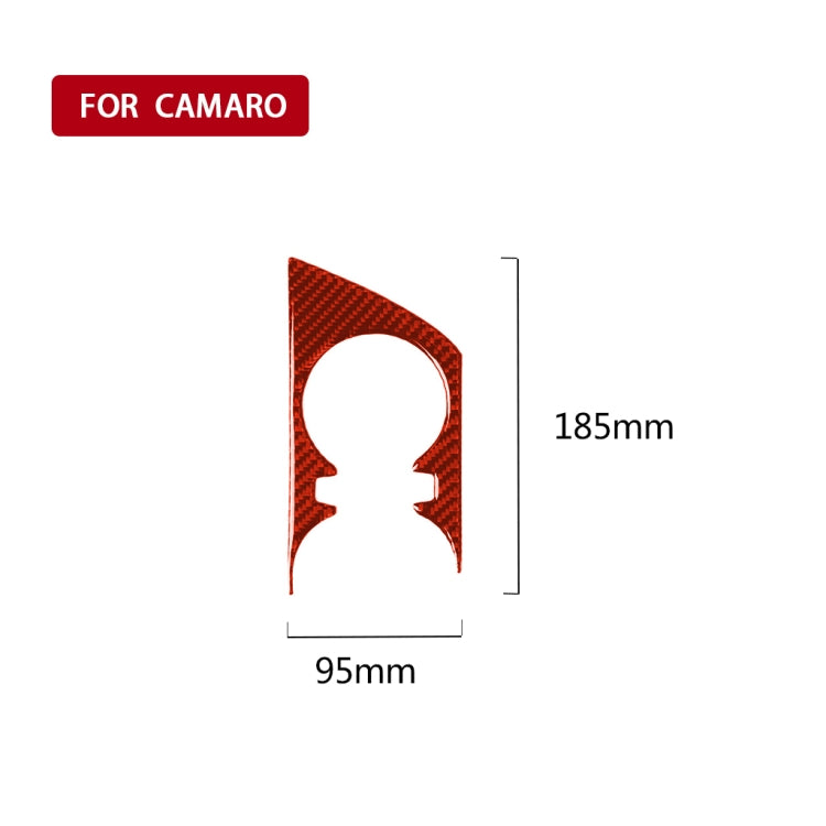 Carbon Fibre Cup Holder Trim Sticker for 2017-2019 Chevrolet Camaro (Left-Hand Drive)