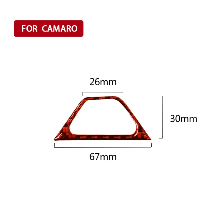 Carbon Fibre Warning Light Sticker for 2017-2019 Chevrolet Camaro – Universal Fit for Left and Right Drive