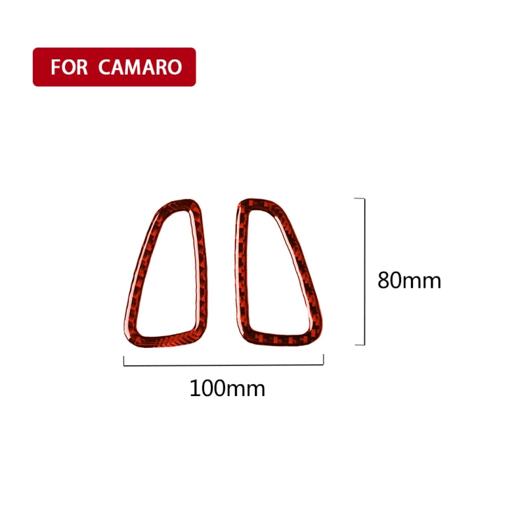 Stylish Carbon Fibre Dashboard Air Vent Stickers for Chevrolet Camaro 2017-2019, Universal Fit for Left and Right Drive