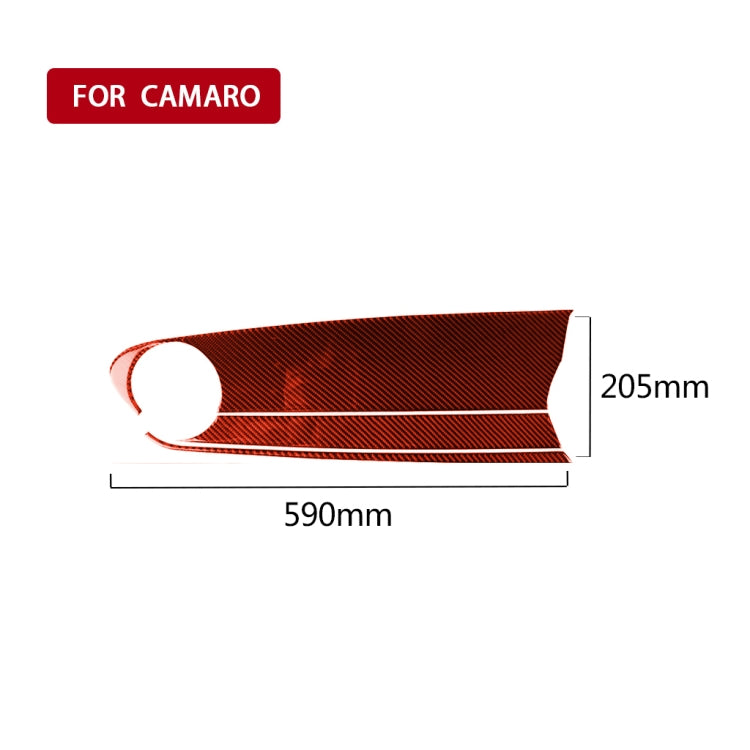 Carbon Fibre Decorative Sticker for Chevrolet Camaro 2017-2019 Front Centre Control Panel (Right Drive)